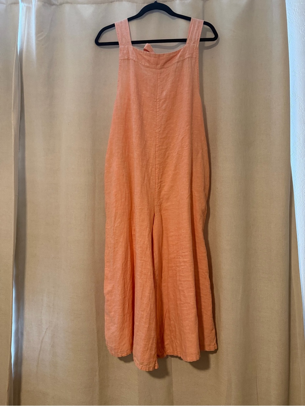 Haute Hippie Peach Linen Jumpsuit